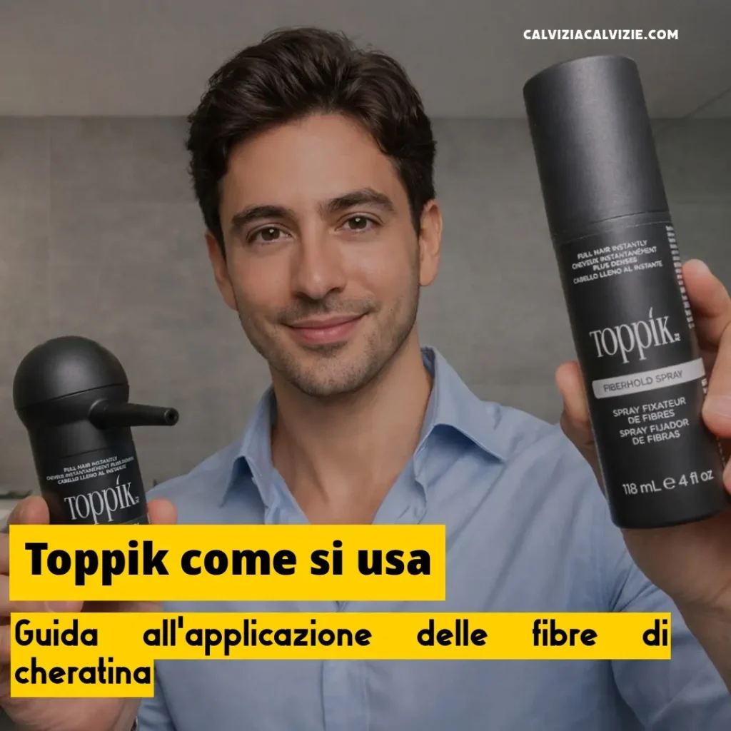 Guida all'applicazione delle fibre di cheratina toppik