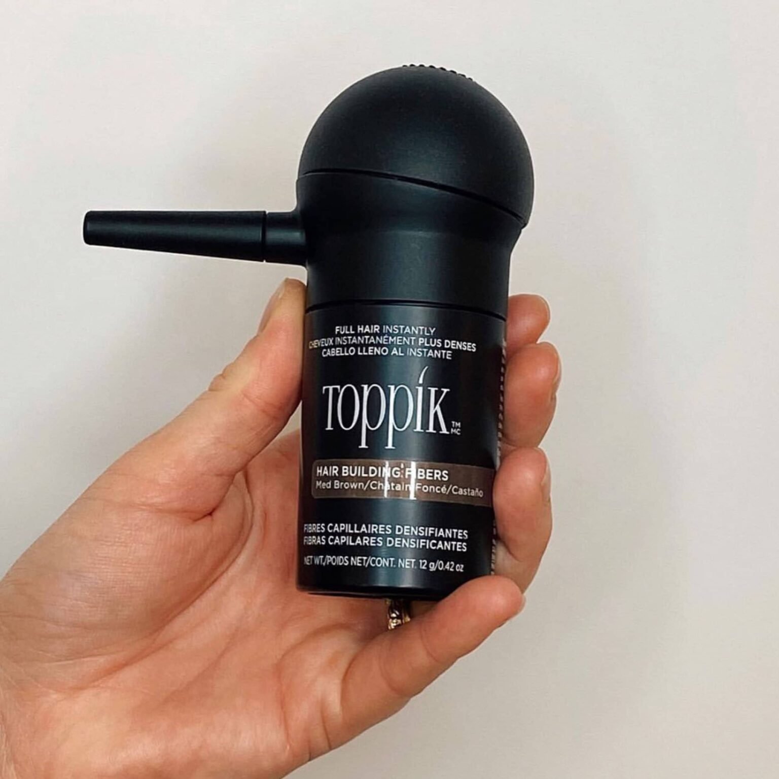 Kmax Fibre Cheratina per Capelli 5 gr, Polvere volumizzante Capelli naturale Infoltimento immediato, Fibre Capelli per coprire le Calvizie - Formato Try Me - Bianco