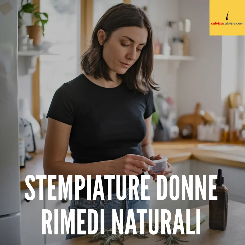 Rimedi naturali alle stempiature femminili