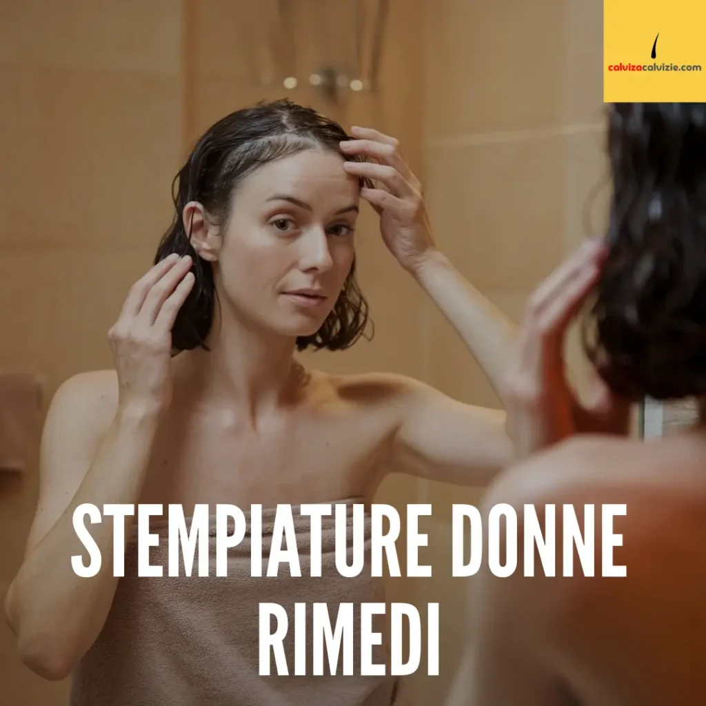 Rimedi alle stempiature femminile