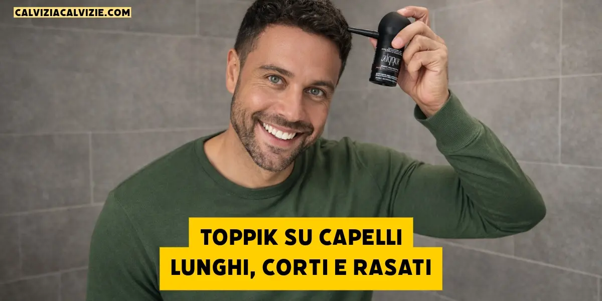 Posso usare Toppik su capelli lunghi, corti o rasati?