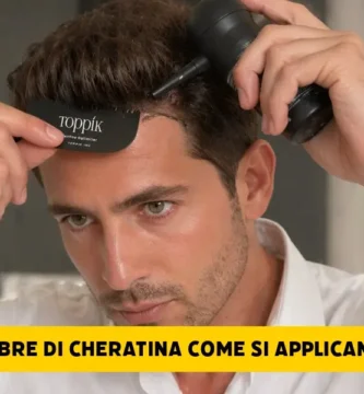 come mettere le fibre di cheratina sui capelli
